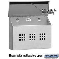 Salsbury Stainless Steel Mailbox - Decorative - Horizontal Style
