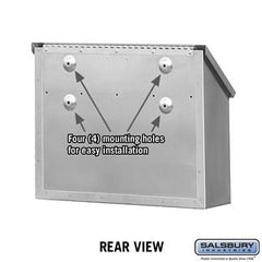 Salsbury Stainless Steel Mailbox - Decorative - Horizontal Style