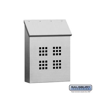 Salsbury Stainless Steel Mailbox - Decorative - Vertical Style