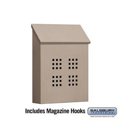 Salsbury Traditional Mailbox - Decorative - Vertical Style