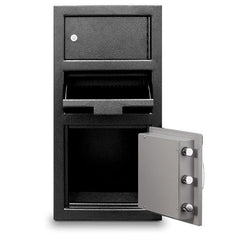 Mesa MFL2014EOLK Front Drop Depository Safe With Top Locker