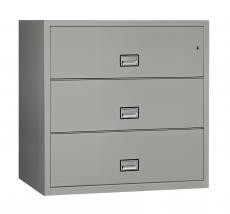 Phoenix Safe LAT3W44 44" 3 Drawer Lateral Size Fire File Cabinet