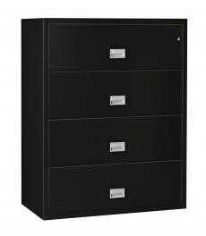 Phoenix Safe LAT4W44 44" 4 Drawer Lateral Size Fire File Cabinet