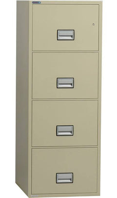 Phoenix Safe LGL4W25 25" 4 Drawer Legal Size Fire File Cabinet