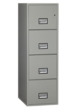 Phoenix Safe LTR4W25 25" 4 Drawer Letter Vertical Fire File Cabinet