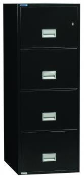 Phoenix Safe LTR4W31 31" 4 Drawer Letter Vertical Fire File Cabinet