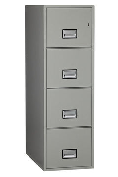 Phoenix Safe LTR4W31 31" 4 Drawer Letter Vertical Fire File Cabinet
