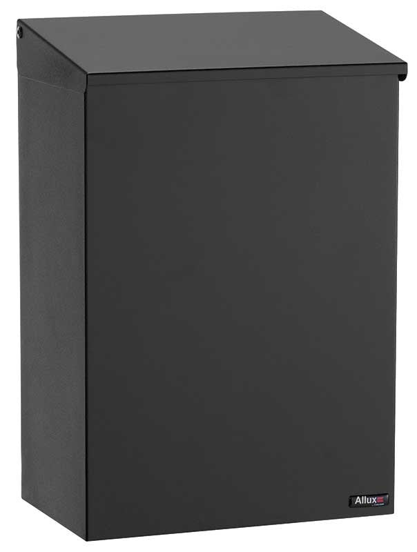 Qualarc ALX-100-BK Top Loading Wall Mount Mailbox - Black