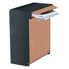 Qualarc ALX-GRM-BC Allux Grandform Locking Mailbox - Black/Copper