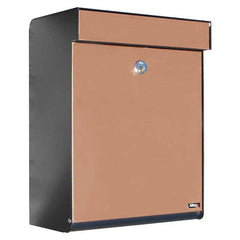 Qualarc ALX-GRM-BC Allux Grandform Locking Mailbox - Black/Copper