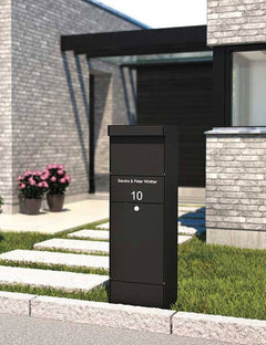 Qualarc ALX-GRP-BK Grandform Parcel Box