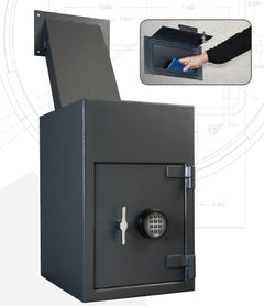 AMSEC DSR2516E2 Reverse Loading Till Storage Depository Safe