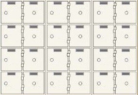 SafeandVaultStore SDBAXSN-24 Single Lock Safe Deposit Boxes