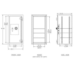 SafeandVaultStore UC402020 B-Rated Burglary Safe