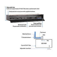 SecureIt Tactical FB-47-01 Fast Box 47 Hidden Gun Safe