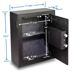 Viking VS-12BL Biometric Wall Mounted Safe