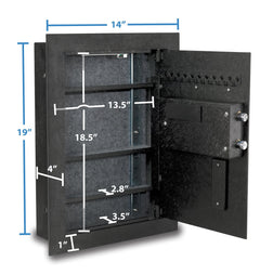 Viking VS-52BLX Hidden in Wall Safe Biometric Safe